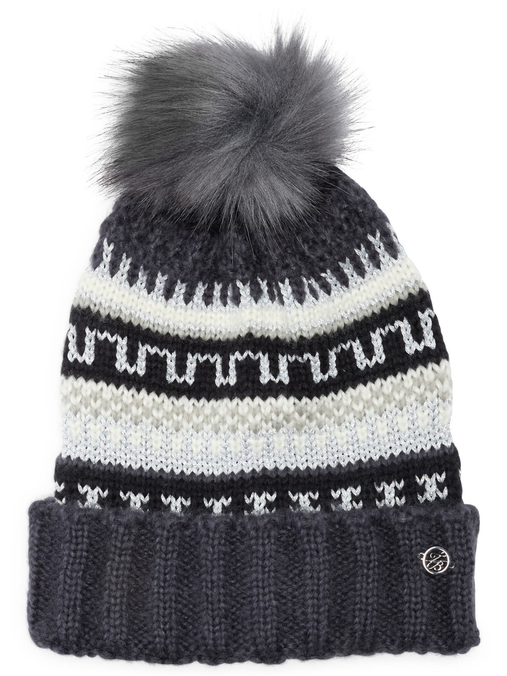 Ted Baker London Fair Isle Beanie with Faux Fur Pompom
Ted Baker London